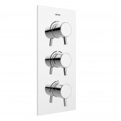 Bristan Prism Three Handle Shower with Outlet Diverter and Stopcock