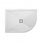 Traymate 1100 x 800mm Symmetry Offset Quadrant Shower Tray