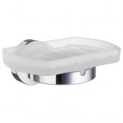Smedbo Home Holder With Frost Glass Soap Dish