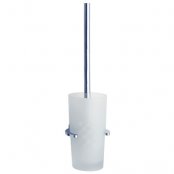 Smedbo Loft Toilet Brush with Frosted Glass