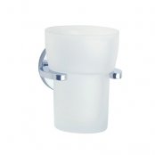 Smedbo Loft Holder With Frosted Glass Tumbler