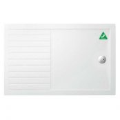 Zamori 1400 x 900mm Anti-Slip Walk-in Rectangle Shower Tray