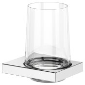 Keuco Edition 11 Tumbler Holder with Crystal Tumbler - Chrome
