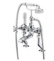 Marflow Ferrada Deck Mounted Bath Shower Mixer with Kit