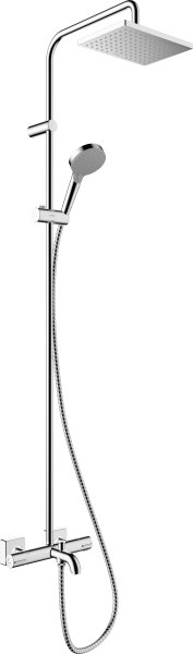 Hansgrohe Vernis Shape Showerpipe 230 1jet with Bath Thermostat - Chrome