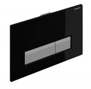 Geberit Sigma 40 Black Glass Dual Flush Plate
