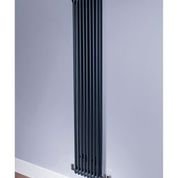 DQ Heating Ardent 1800 x 300mm Vertical 2 Column Anthracite Radiator