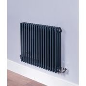 DQ Heating Ardent 500 x 1634mm Horizontal 3 Column Anthracite Radiator