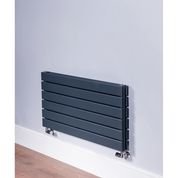 DQ Heating Strata 604 x 1200mm Horizontal Double Anthracite Radiator