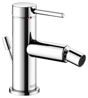 Keuco IXMO Single Lever Bidet Mixer with Pop-Up Waste (Soft Round Rosette) - Chrome