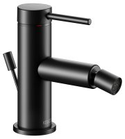 Keuco IXMO Single Lever Bidet Mixer with Pop-Up Waste (Soft Round Rosette) - Matt Black
