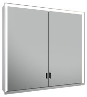 Keuco Royal Lumos 800 x 735 x 165mm Mirror Cabinet - Anodised Silver