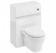 Britton Bathrooms White WC Unit With Flush Button For Wall Hung WC