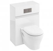 Britton Bathrooms White WC Unit With Flush Plate For Wall Hung WC
