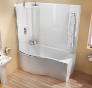 Cleargreen Ecoround 170 Left Hand Shower Bath
