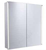 Essential Sleek 600 x 650mm Mirrored Double Door Cabinet
