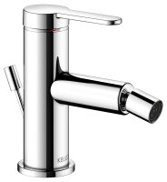 Keuco IXMO Single Lever Bidet Mixer with Pop-Up Waste (Flat Round Rosette) - Chrome