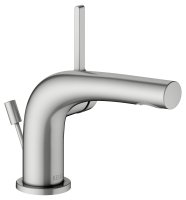 Keuco Edition 400 Single Lever Basin Mixer 80 with Pop-Up Waste - Stainless Steel