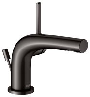 Keuco Edition 400 Single Lever Basin Mixer 80 with Pop-Up Waste - Brushed Titanblack
