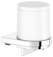 Keuco Collection Moll Lotion Dispenser with Holder & Pump - Chrome/White