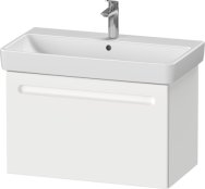 Duravit No.1 740mm Wall Hung Vanity Unit with Internal Drawer - Matt White