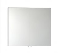 Vitra S50 High Gloss White 100cm Classic Mirror Cabinet