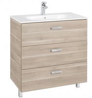 Roca Victoria Basic 800mm Basin and Furniture Base Unit with 3 Drawers