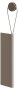 Keuco Glass Wiper Squeegee with Wall Mounting Adhesive - Truffle