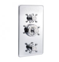 St James Classical Concealed Thermostatic Shower Valve with Flow Valves