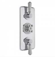 Bayswater White & Chrome Triple Concealed Valve with Diverter - Stock Clearance