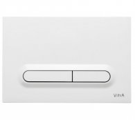 Vitra Gloss White Loop T Panel Flush Plate - Stock Clearance