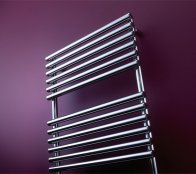 Bisque Straight Fronted Towel Rail - Chrome - 1196mm x 496mm