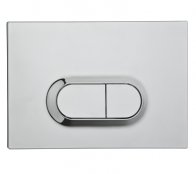 Vitra Chrome Plated Loop O Panel Flush Plate