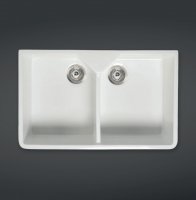 RAK Belfast And Butler Kitchen Sinks Gourmet Sink 10 Double Bowl 800mm