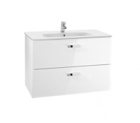 Roca Victoria Basic 800mm Basin and Furniture Base Unit with 2 Drawers