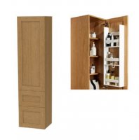 Miller London Tall Cabinet with Door Storage and 2 Drawers