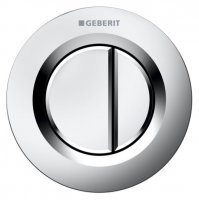 Geberit Type 01 Matt Chrome Dual Flush Button For 12 and 15cm Concealed Cistern