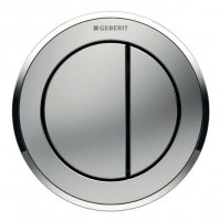Geberit Type 10 Gloss/Matt Chrome Dual Flush Button for Furniture