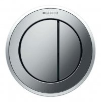 Geberit Type 10 Matt/Gloss Chrome Dual Flush Button for Furniture