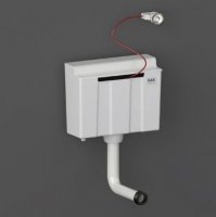 RAK Ecofix Complete Concealed Cistern For Furniture With Push Button - Bottom Inlet