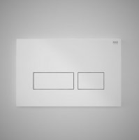 RAK Ecofix White Flush Plate With Rectangular Push Plates