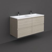 RAK Joy 120cm Grey Elm Wall Hung Basin Unit