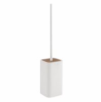 Origins Living Ninfea Toilet Brush & Holder - White/Bamboo