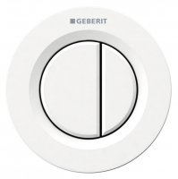 Geberit Type 01 White Alpine Dual Flush Button For 12 and 15cm Concealed Cistern