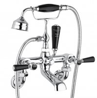 Bayswater Lever Wall Mounted Bath Shower Mixer with Hex Collar