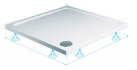 Roman 900 x 900mm Acrylic Capped Stone Square Shower Tray