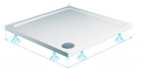 Roman 1000 x 1000mm Acrylic Capped Stone Square Shower Tray