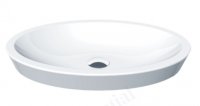 Essential Lavender 58cm Shallow Oval Countertop Basin