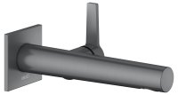 Keuco Edition 11 Single Lever Mixer for Wall Mounting Extension 197mm - Brushed Black / Chrome