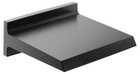 Keuco Waterfall Shower with Wall Union - Brushed Black / Chrome